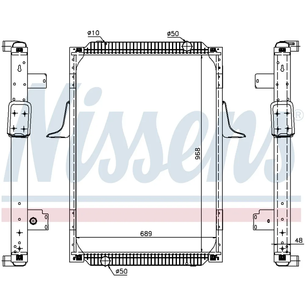 Радиатор водяной RVI Premium dCi11 NISSENS 67244A