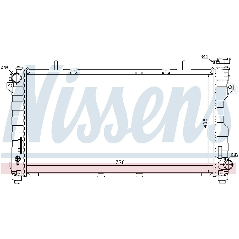 Радиатор основной NISSENS 61004