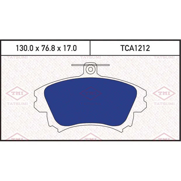 Колодки тормозные дисковые передние VOLVO S40/V40 97-> TATSUMI TCA1212