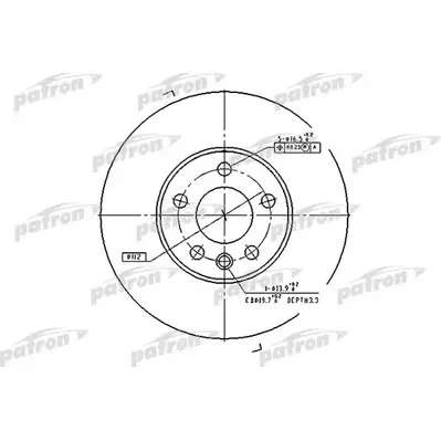 Диск тормозной передний FORD: GALAXY 95-, SEAT: ALHAMBRA 96-, VW: S PATRON PBD4323