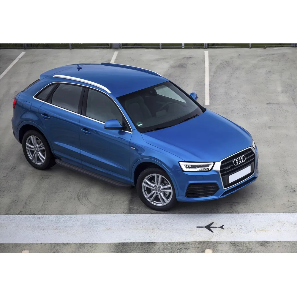 Порог-площадка Premium-Black A173ALB + комплект крепежа, RIVAL, Audi Q3 2011-2014- Audi Q3 I 2011-2014 2014-2018 A173ALB.0301.1