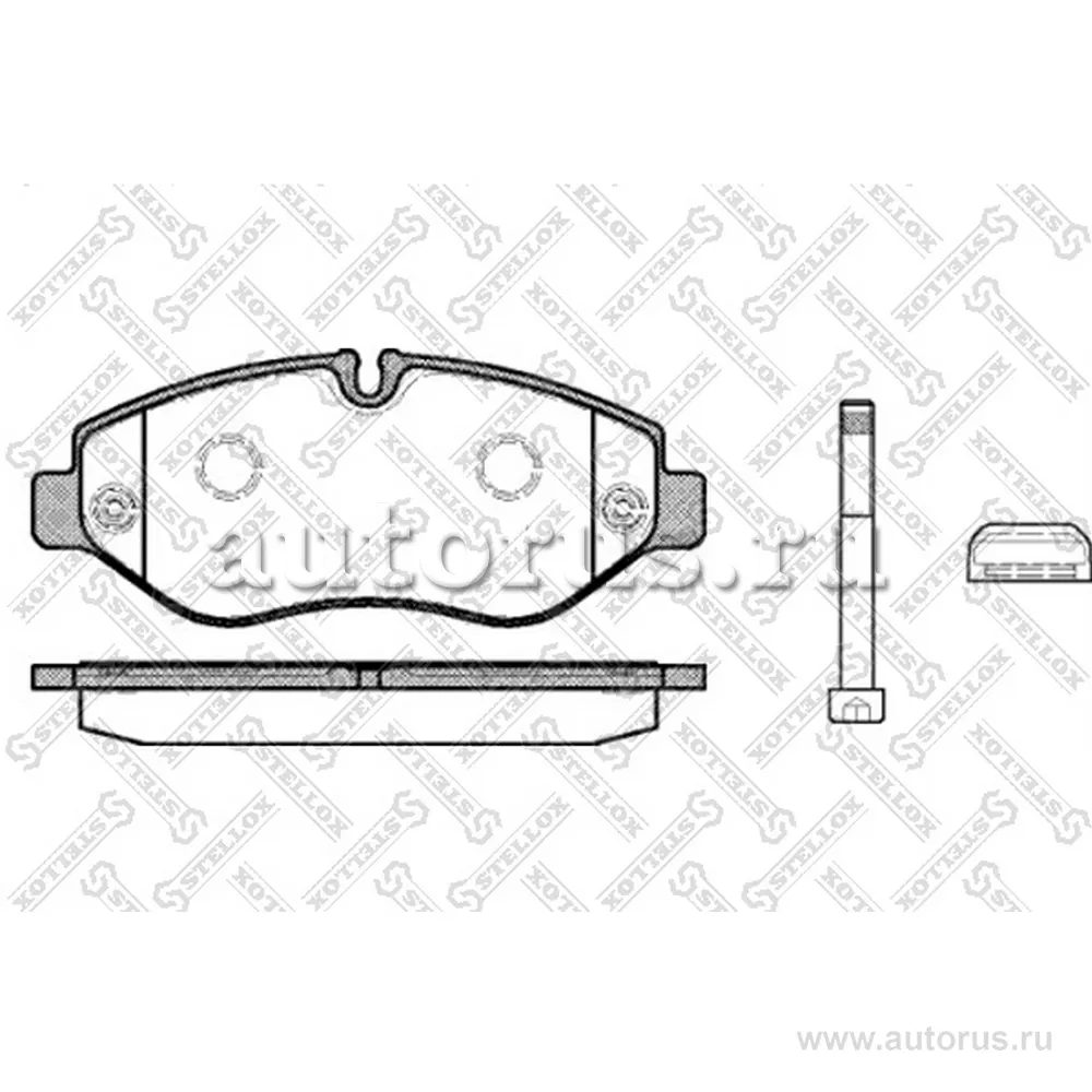 Колодки дисковые п. Iveco Daily III 29/ STELLOX 001093L_SX