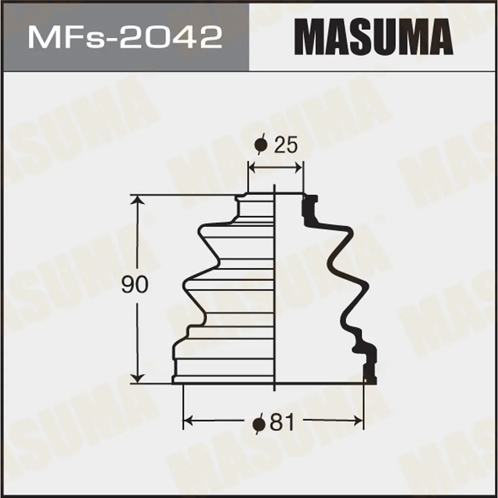 Пыльник ШРУСа TOYOTA CAMRY MASUMA MFs-2042