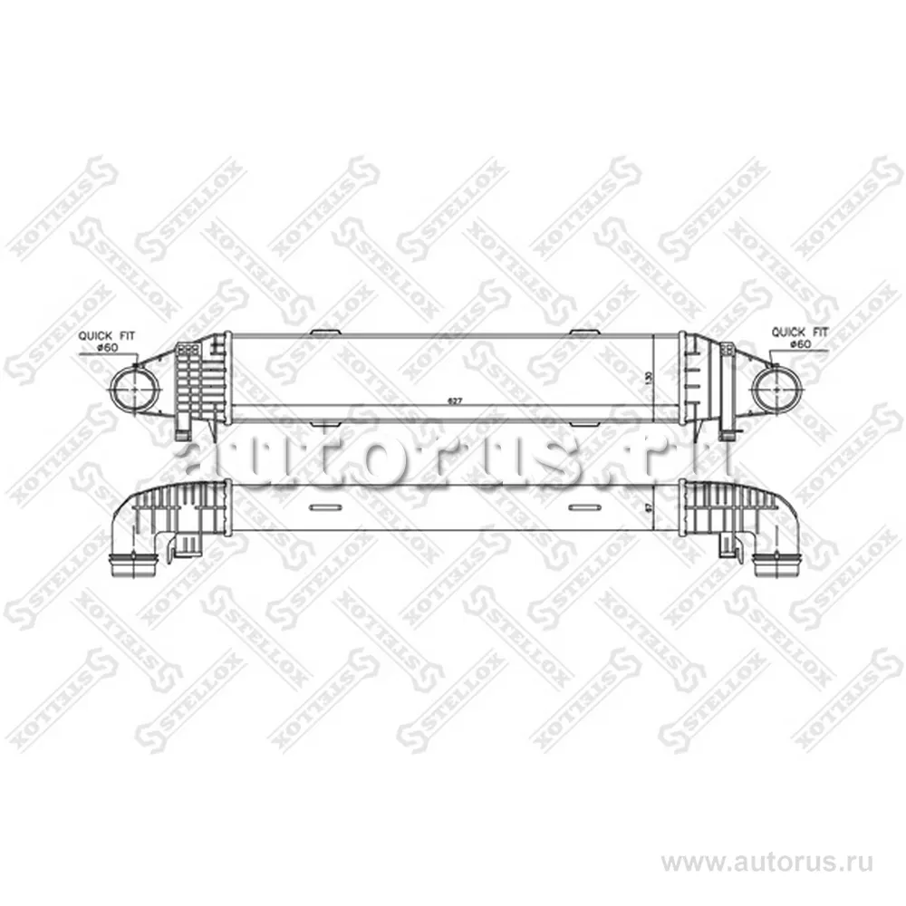 Интеркулер MB W204 1.8i 09 STELLOX 1040001_SX