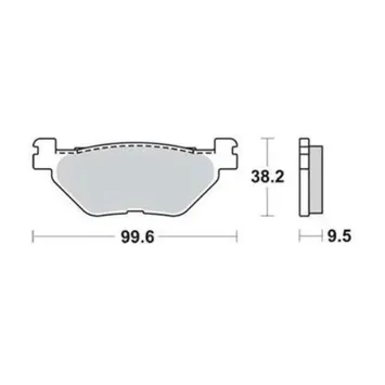 Колодки задние YAMAHA FJR/TDM/XV/XVS Moto TRW MCB731