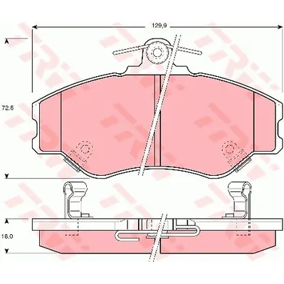 Колодки тормозные HYUNDAI H100/PORTER передние