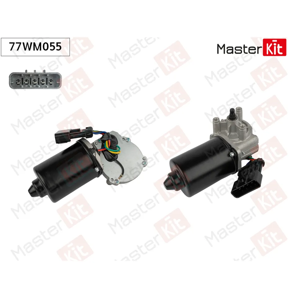 Мотор стеклоочистителя перед. Opel CORSA C (X01)/COMBO 2000 - 2009 77WM055 MASTERKIT 77WM055