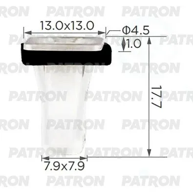 Втулка пластиковая Great Wall применяемость: Втулка крепления подкрыл PATRON P37-3749