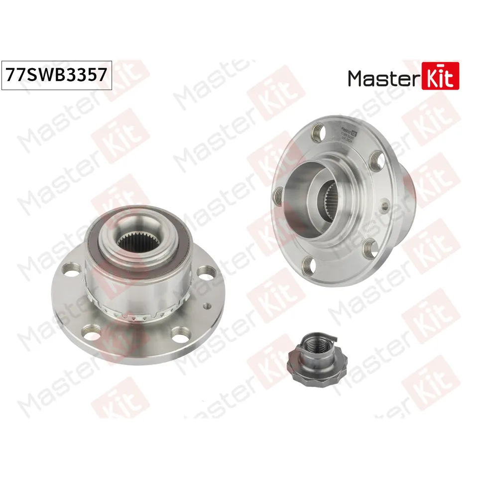 Ступица в сборе с подшипником перед. MASTERKIT 77SWB3357