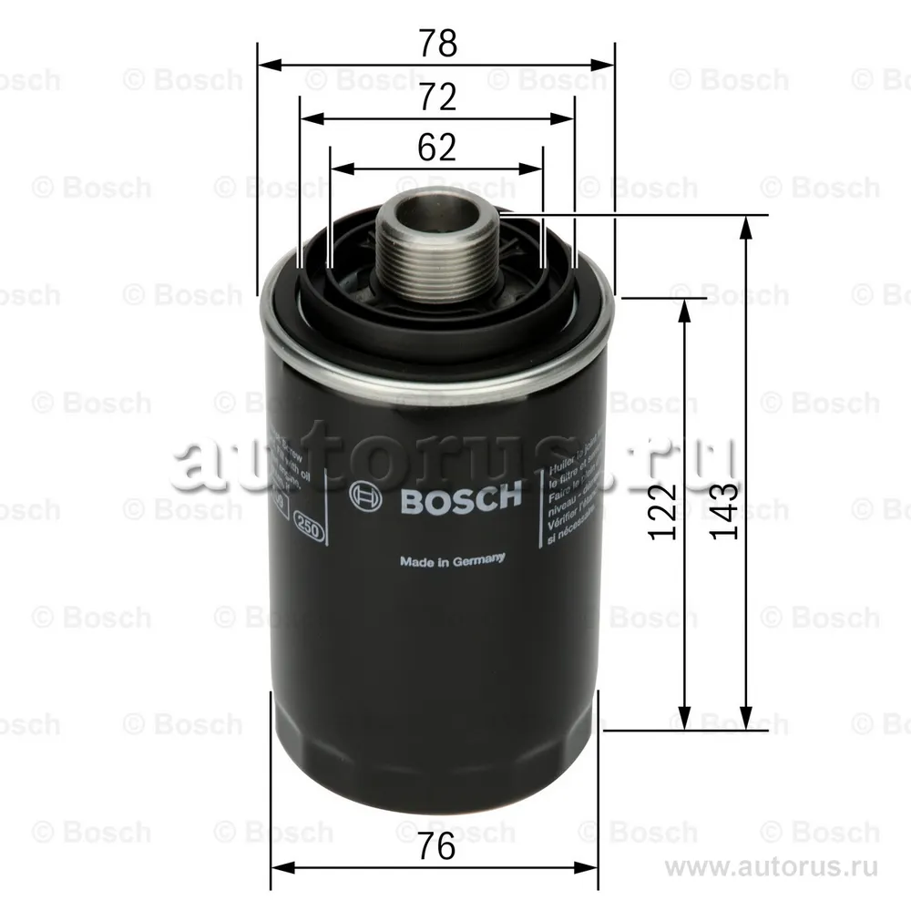 Фильтр масляный BOSCH F 026 407 080