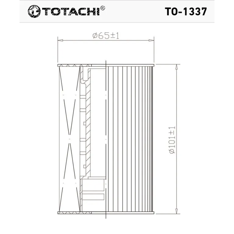 Масляный фильтр TOTACHI TO-1337 03L 115 562 HU 7008 z TOTACHI TO-1337