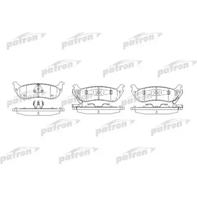 Колодки тормозные дисковые задн CHRYSLER: Pacifica 04-07 PATRON PBP7001