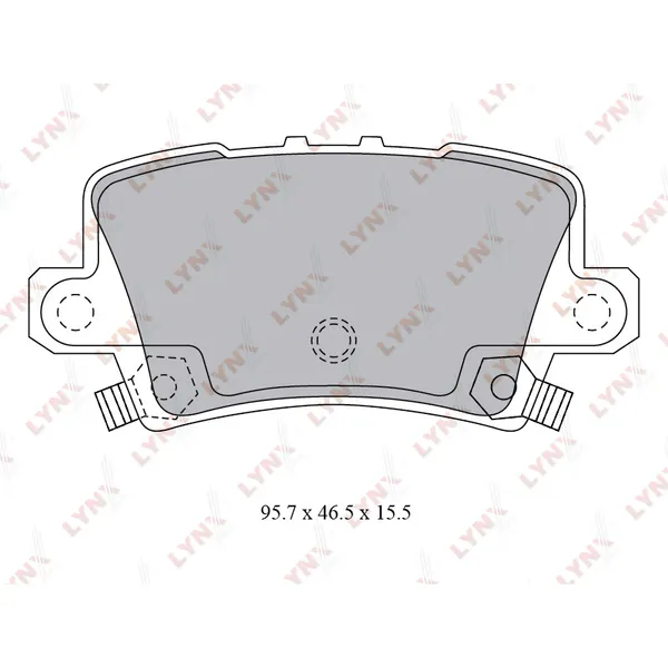 Колодки тормозные LYNXauto BD-3432