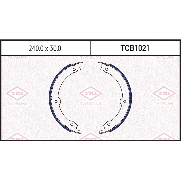 Колодки тормозные барабанные TOYOTA Land Cruiser 08-> TATSUMI TCB1021