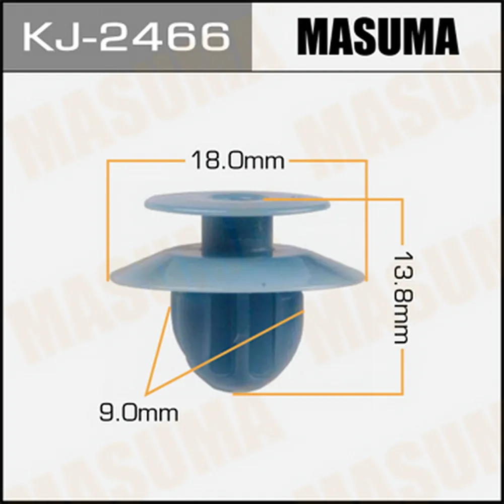 Клипса универс. 2466-KJ [уп.50] MASUMA KJ-2466
