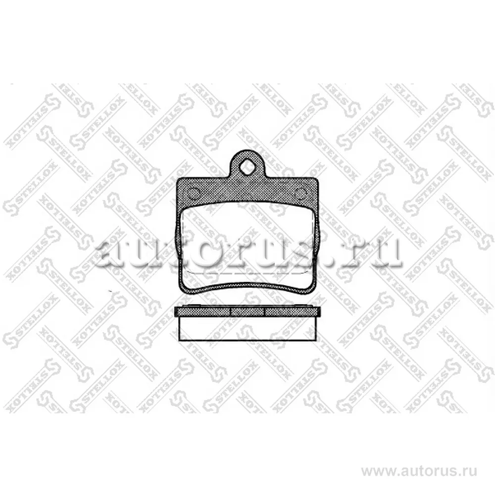 Колодки дисковые з. с антискрип. пластинами MB W202 1.8/2.0D/2.5D/ STELLOX 641 000B-SX