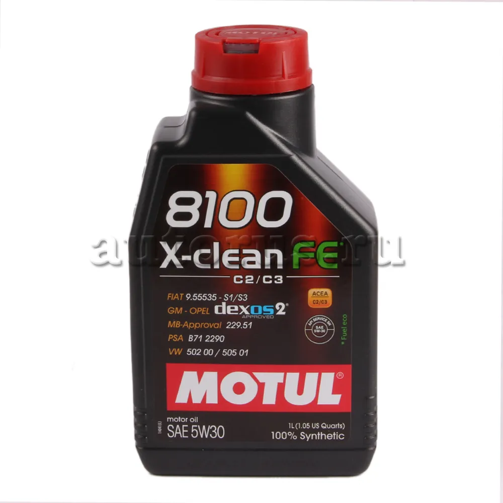 Масло моторное Motul 8100 X-clean FE 5W-30 синтетическое 1 л 104775