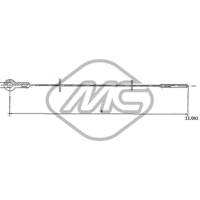 Трос газа 1200 KAFER Metalcaucho 83779