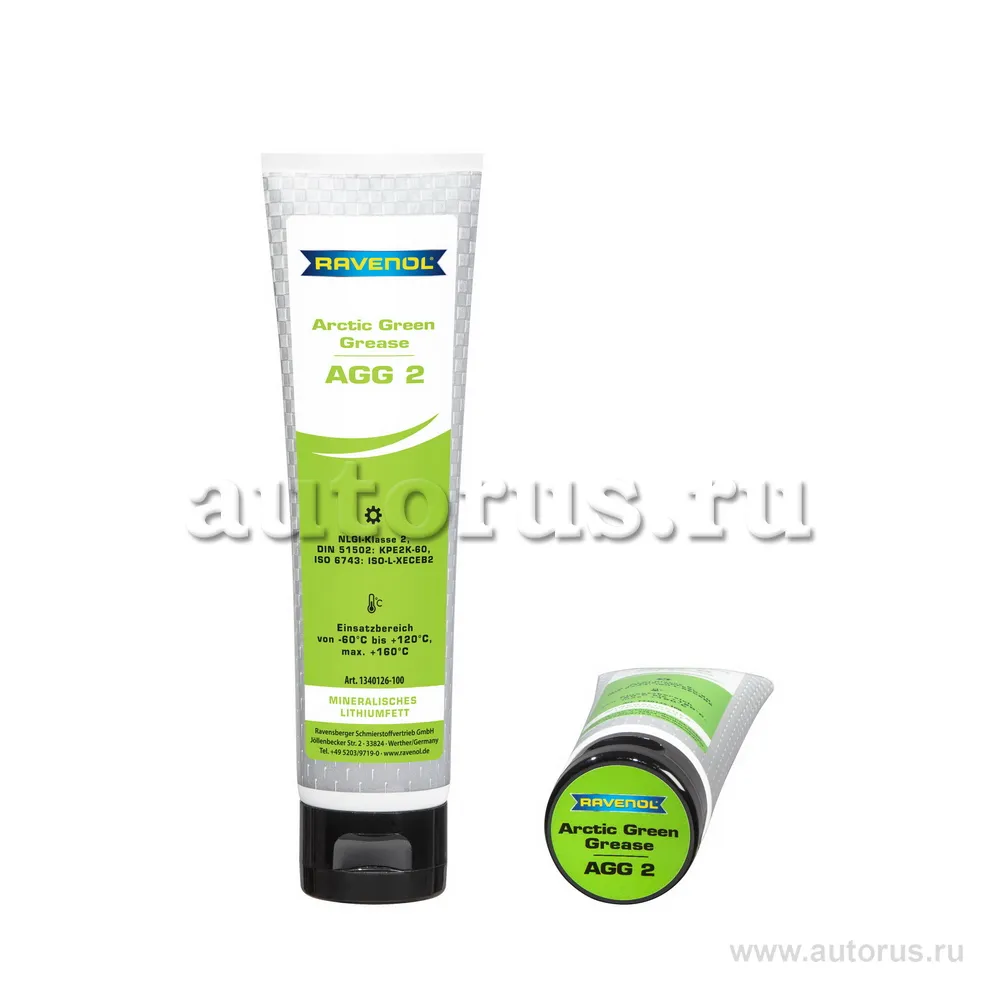 Смазка пластичная RAVENOL Arctic Green Grease AGG 2 100 г Ravenol 1340126-100