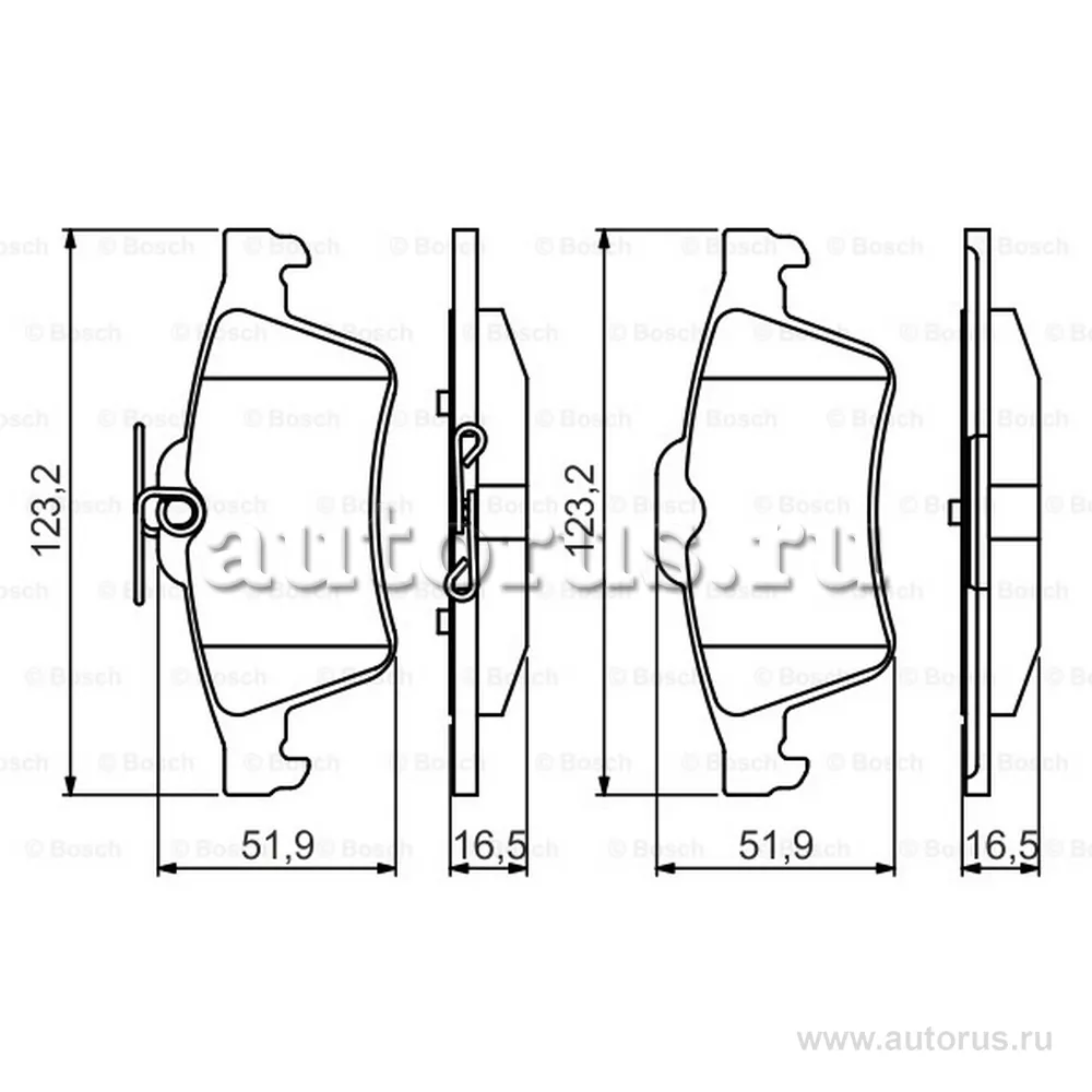Колодки тормозные задние, Premium-2 BOSCH 0 986 495 216