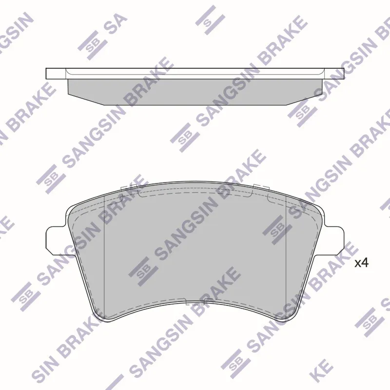 Колодки передние RENAULT KANGOO 08- SP4059 SP4059