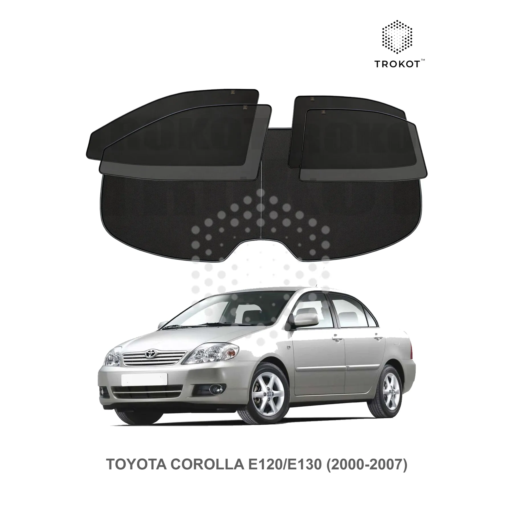 Полный комплект из 5 экранов Toyota Corolla (9) (E120, E130) (2000-2007)