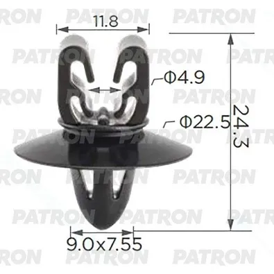 Держатель пластмассовый для Держатель трубок и проводки GM Daewoo PATRON P37-3816