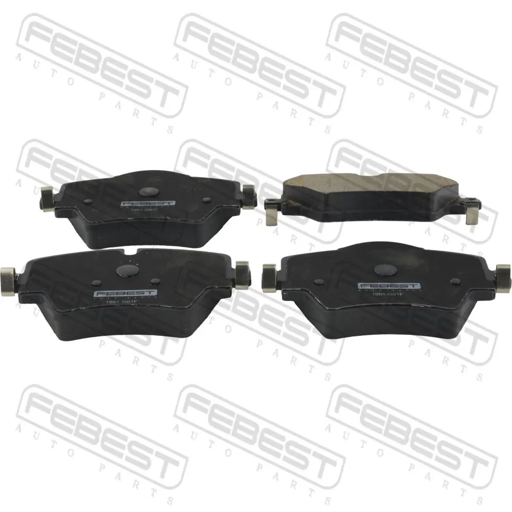 Колодки тормозные передние FEBEST 1901-G01F