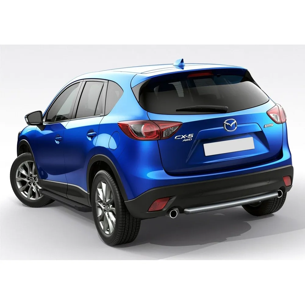 Порог-площадка Black F173ALB + комплект крепежа, RIVAL, Mazda CX-5 2011-2015-2017 Mazda CX-5 I F173ALB.3801.3