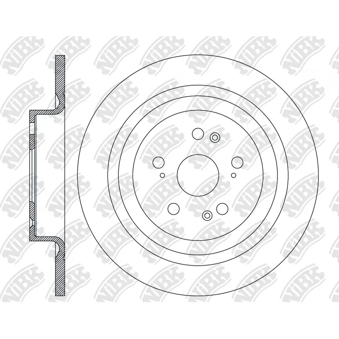 Диски тормозные перфорированные HAVAL DAGOU (CC6460) 2020-, DAGOU (сс6470) 2023-, NIBK RN2585DSET