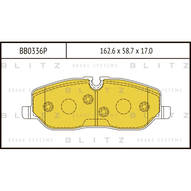 Колодки тормозные дисковые передние LAND ROVER Discovery/Range Rover/Range Rover Sport BLITZ bb0336p