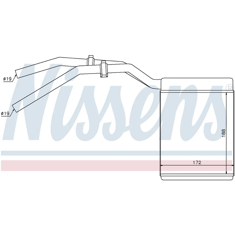 Радиатор отопителя NISSENS 71770