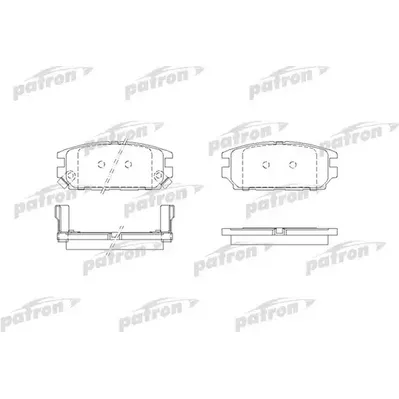 Колодки тормозные дисковые задн MITSUBISHI: GALANT V 92-96, GALANT V седан 92 PATRON PBP1507