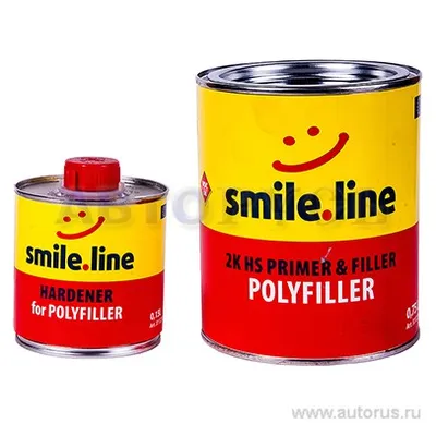 Грунт-наполнитель HS 2К 5+1 Smile.line AK-0203, 0.8л+0.16л