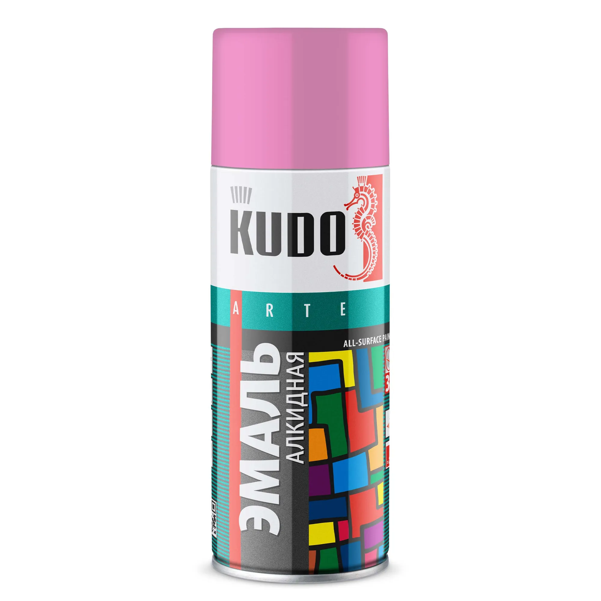 Эмаль универсальная розовая 520мл KUDO KU1014