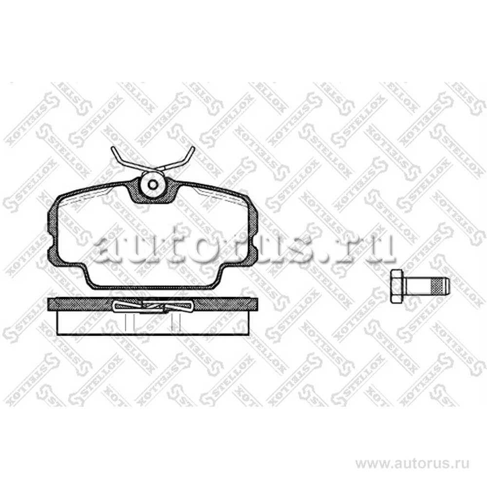 Колодки дисковые п. BMW E30 1.6i-2.4TD 82-94 STELLOX 156 010-SX