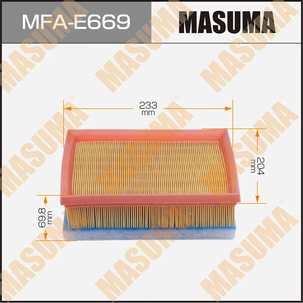 Фильтр воздушный BMW 1-SERIES (F20) MASUMA MFA-E669