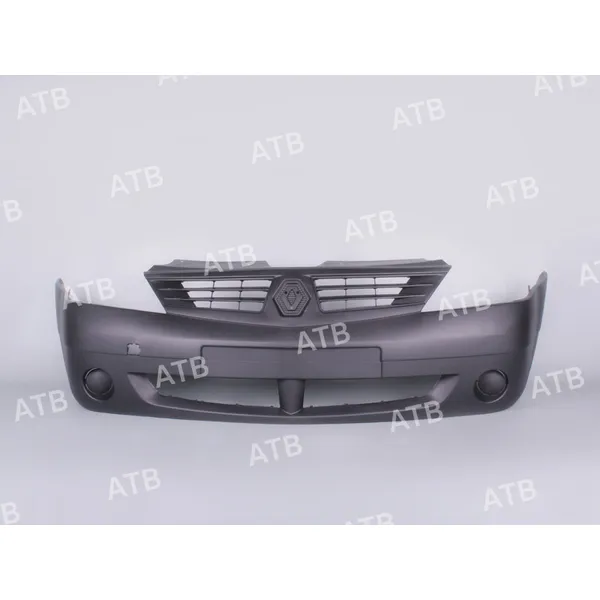 Бампер Renault Logan 1 2004-2009 передний с решеткой без ПТФ ATB 1ARL1016F
