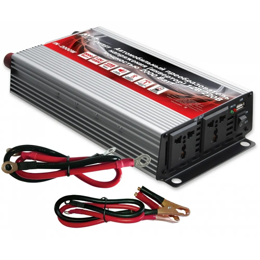 Автомобильный инвертор 12/220V AVS IN-2000W (уценённый товар), , Max Вт AVS U78003S