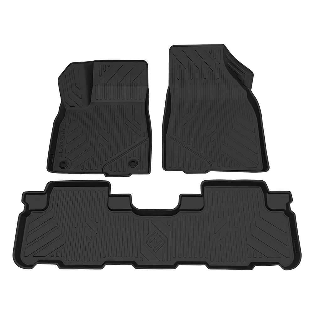 Коврики в салон Toyota Highlander (13-19) Полиуретан Черный REZKON 0534020200
