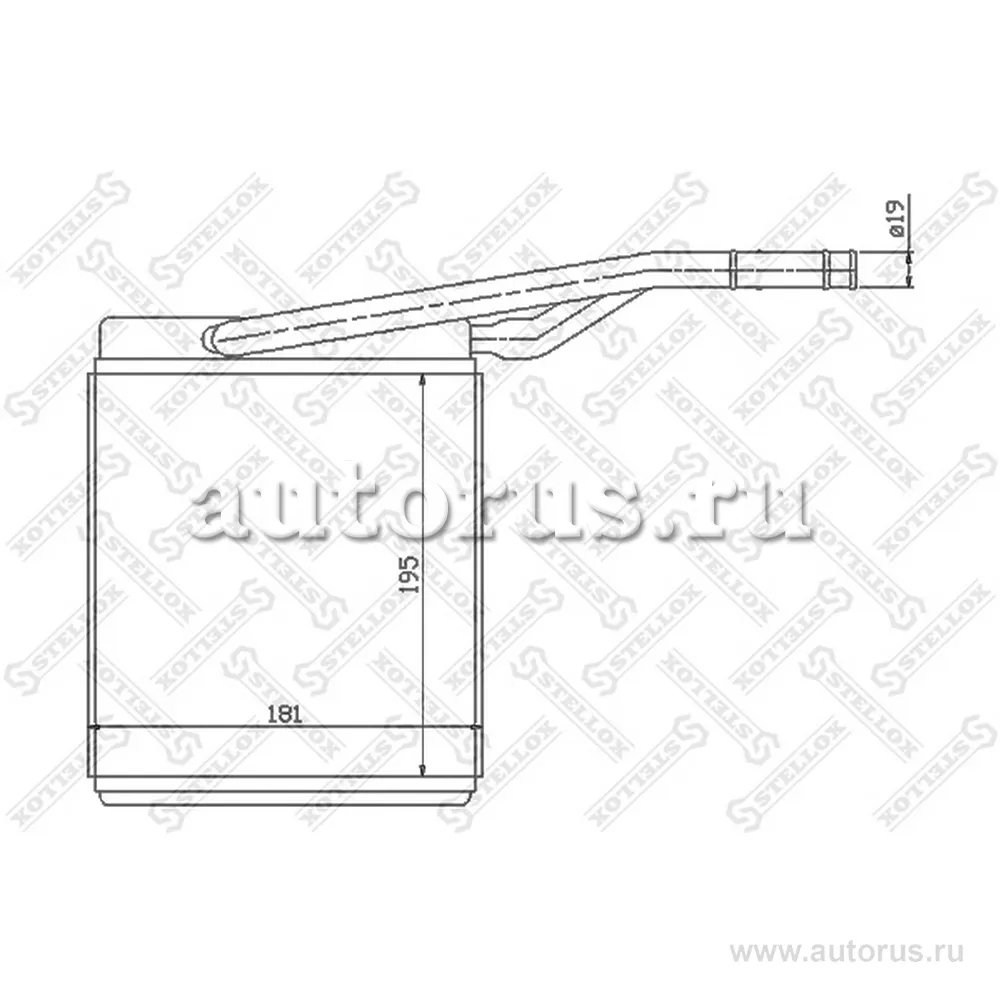 Радиатор печки Ford Focus all 98-05 STELLOX 10-35069-SX