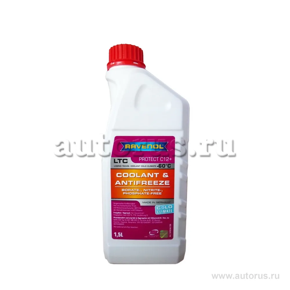 Антифриз готовый к прим. лила RAVENOL LTC COLD CLIMATE -60C ( 1,5л) Ravenol 4014835841260