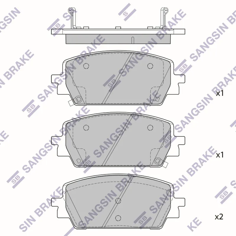 Колодки тормозные HYUNDAI GENESIS G80 21- передние SANGSIN BRAKE SP4513