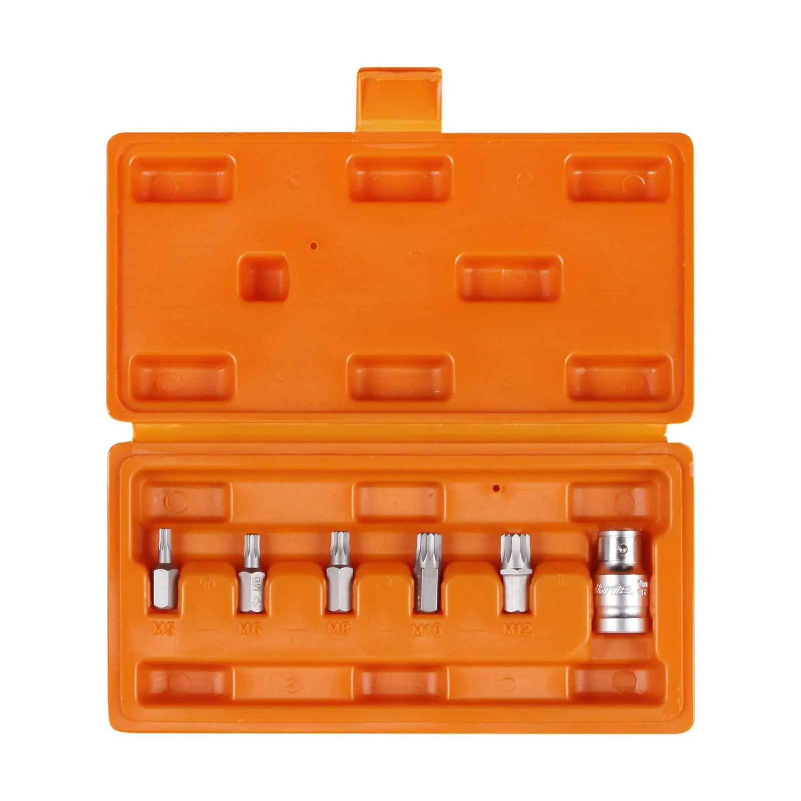 Набор бит вставок SPLINE 3/8 30мм с держателем бит 1/2 DR 6 предметов в кейсе AIRLINE AT-B-49