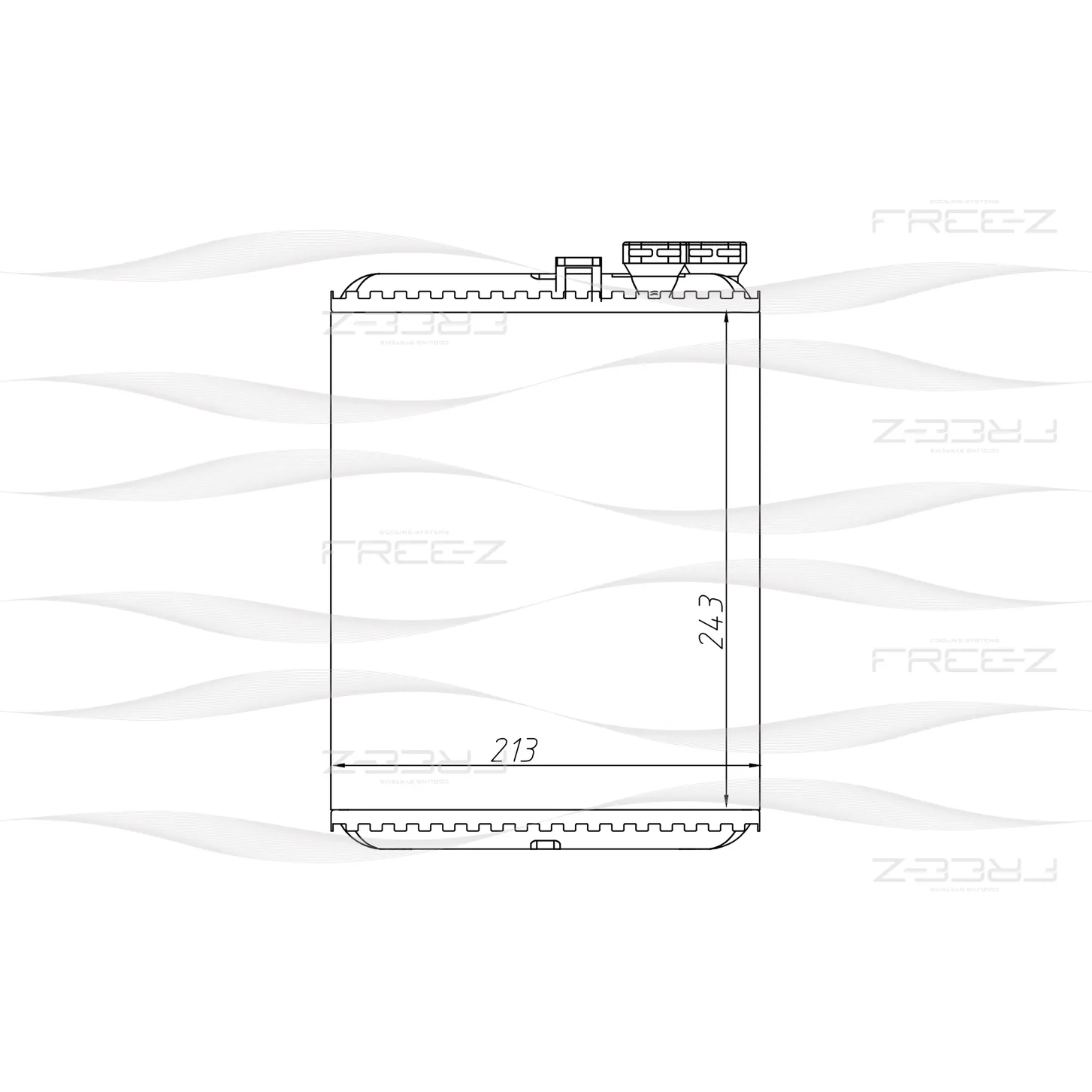 Радиатор отопителя VOLVO S60/S70/V70/S80 98-> FREE-Z KW0247