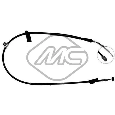 Трос ручника OPL AGILA 1,0-1,2 ALL DX R Metalcaucho 82508