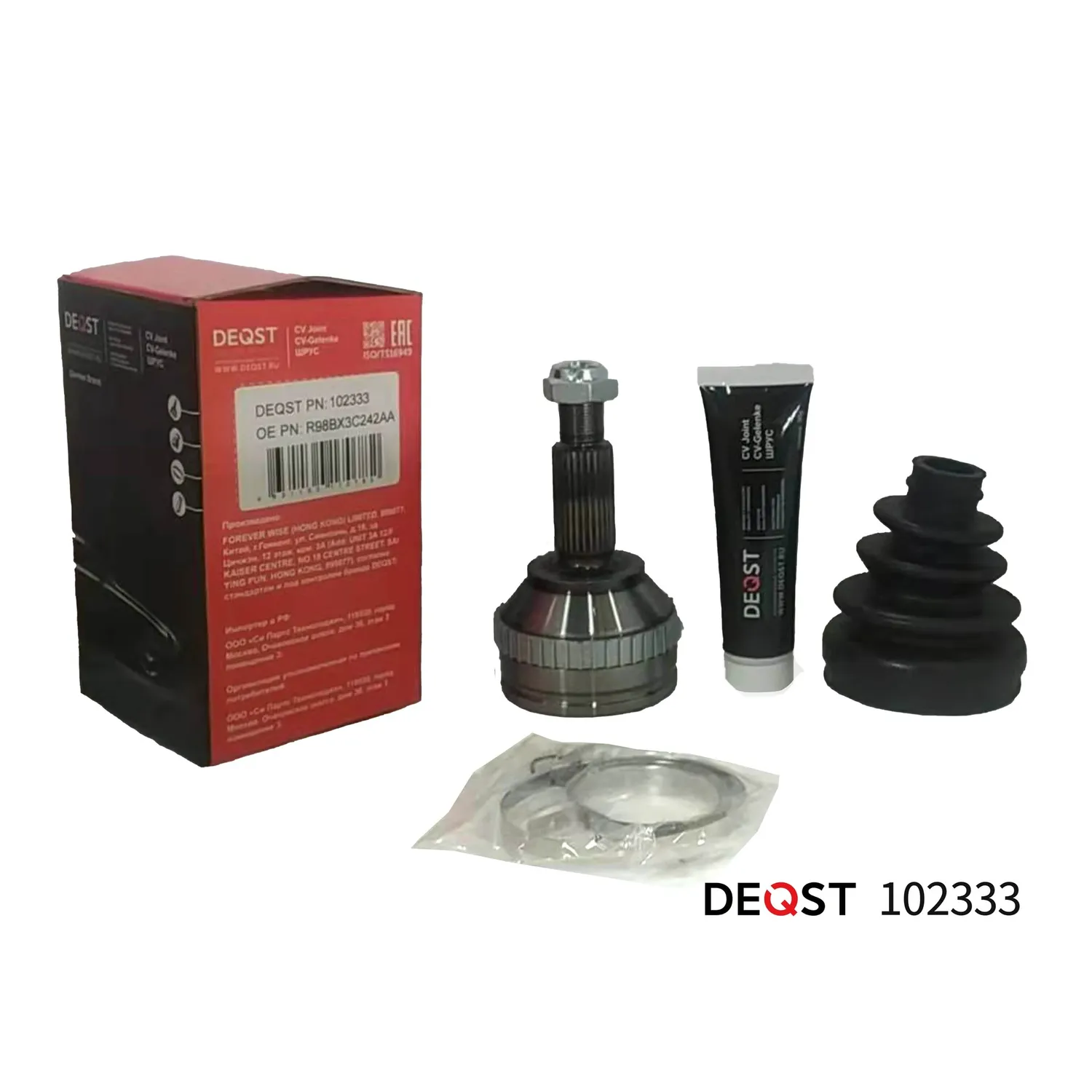 ШРУС. наружний FORD MONDEO 1.8-2.5 93-00 (ABS) DEQST 102333