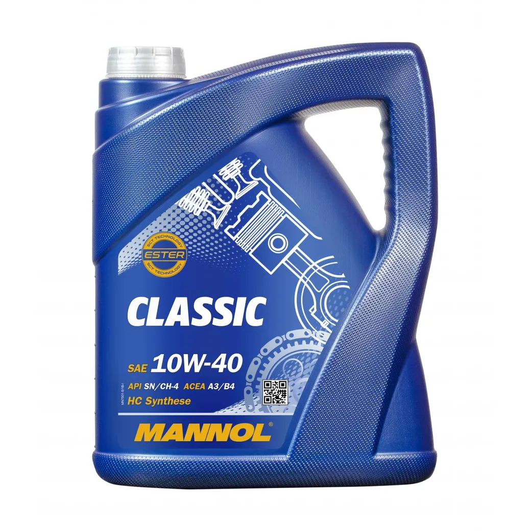 Масло моторное MANNOL Classic 10W-40 полусинтетическое 5 л 1155