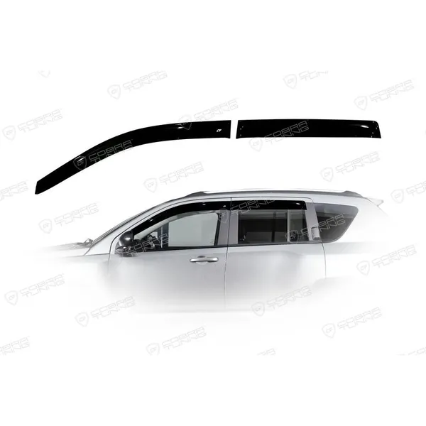 Дефлектора на окна Jeep Compass 2013 (MK)EuroStandard деф.окон Cobra Tuning JE10713