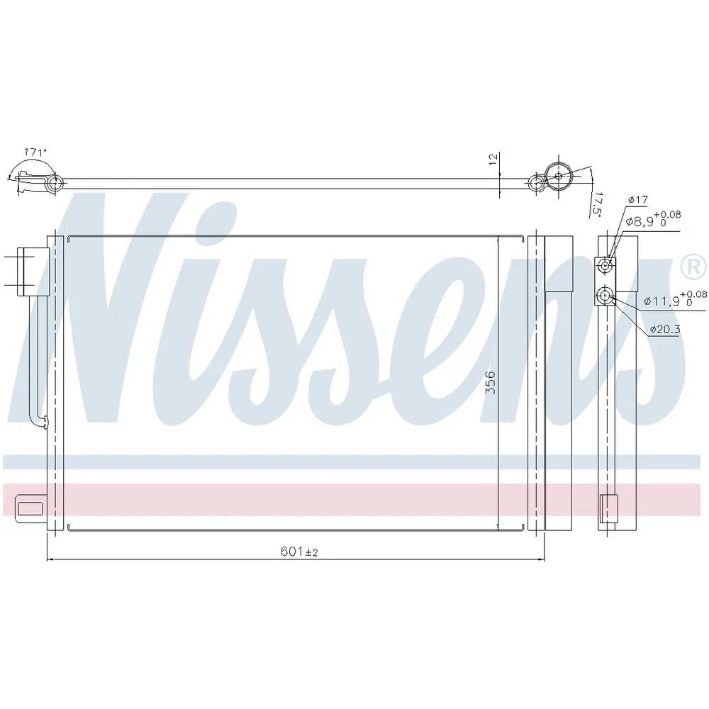 Радиатор кондиционера NISSENS 94973